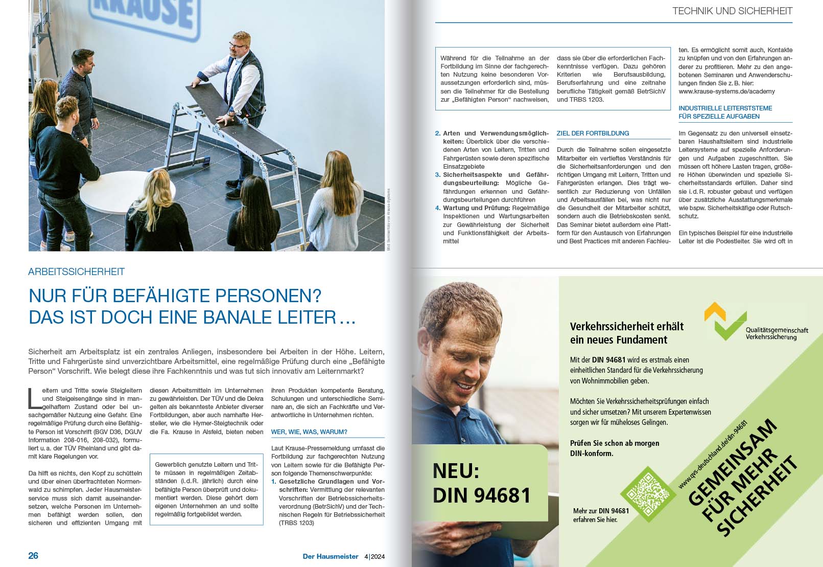 Arbeitssicherheit nur für befähigte Personen?